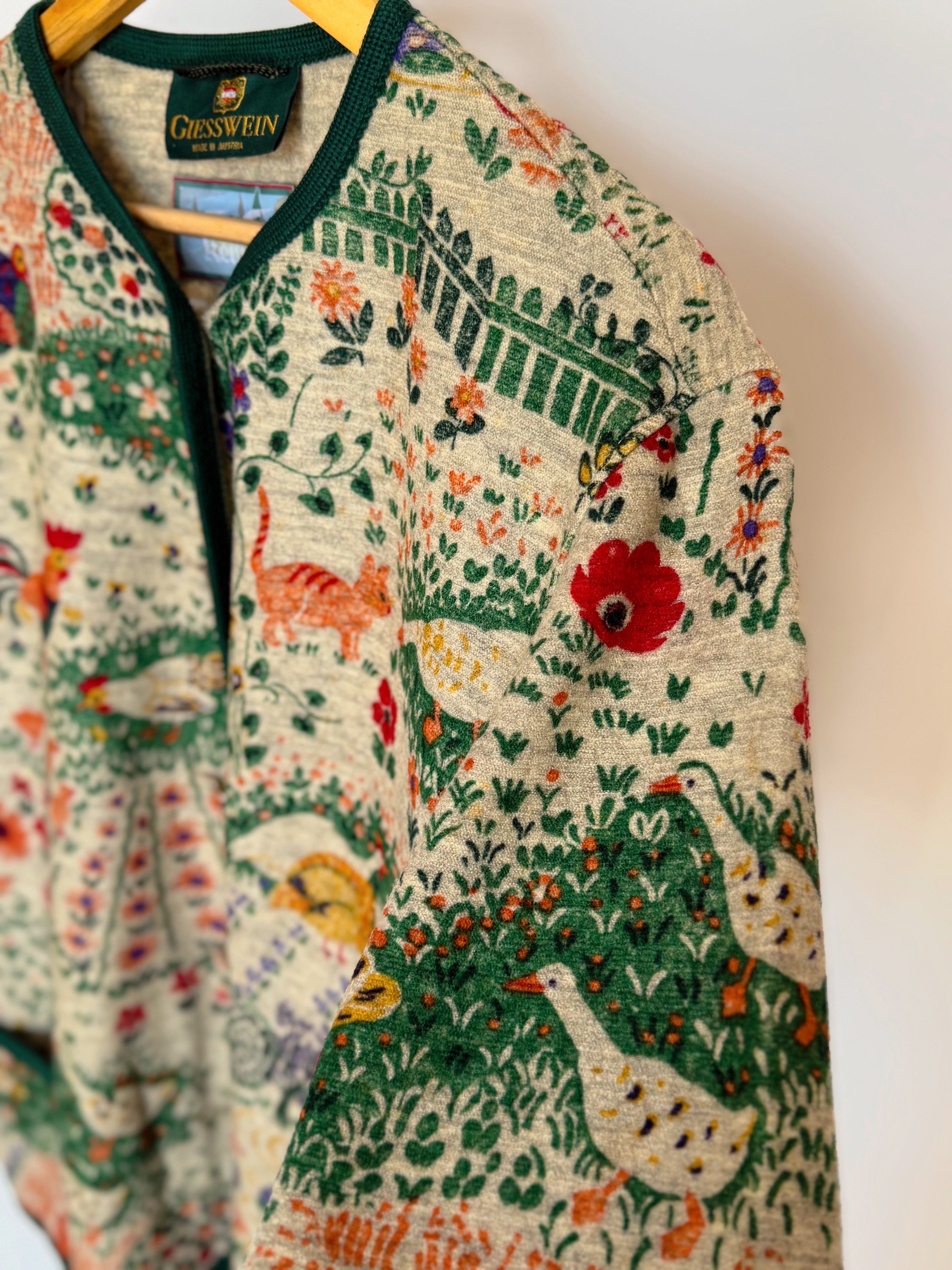 Giesswein garden print vintage jacket
