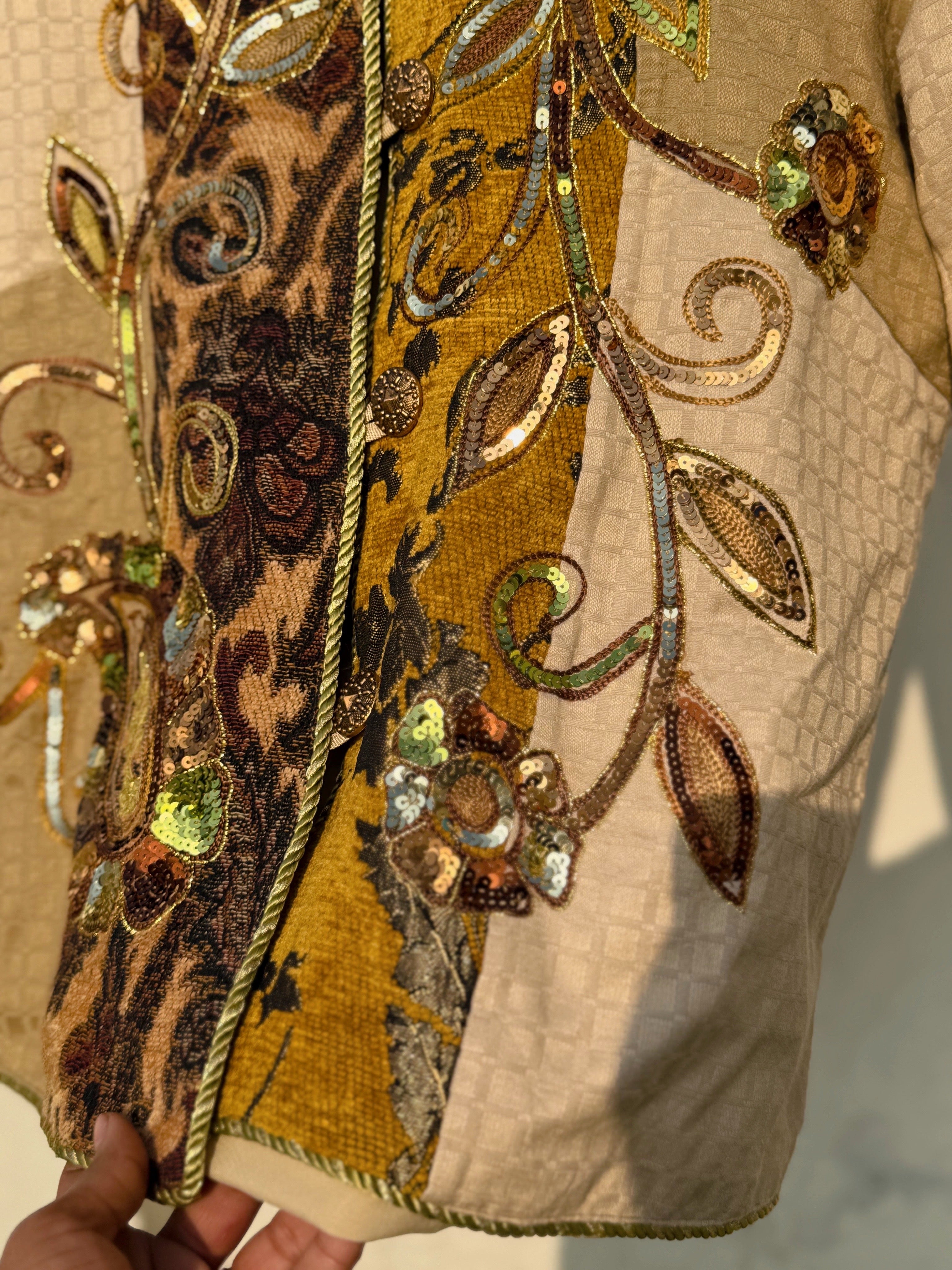 Indigo moon sequinned jacket