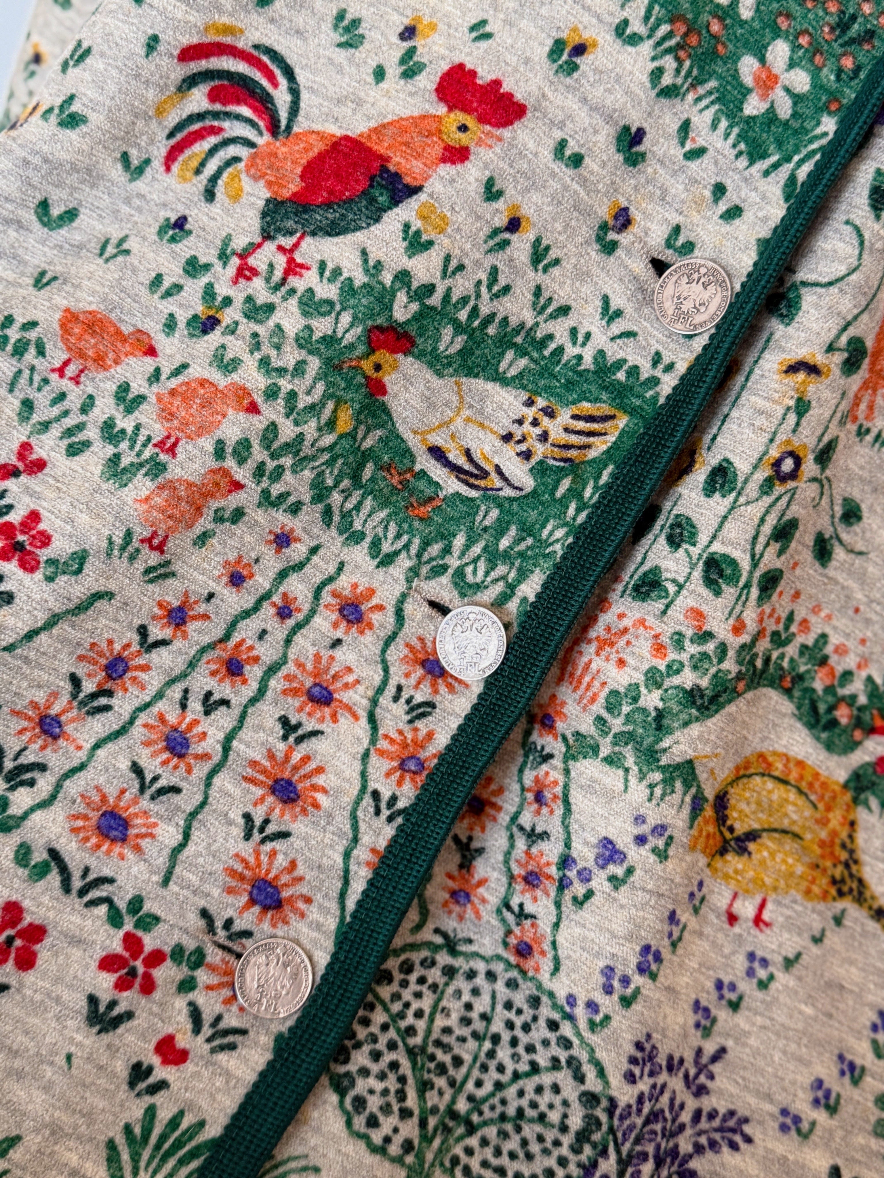 Giesswein garden print vintage jacket