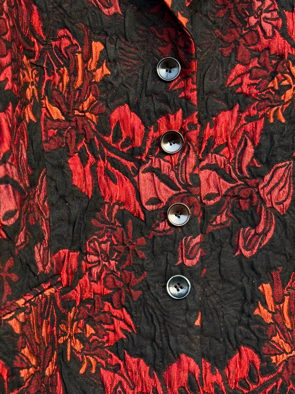 Delmod’s floral textured long blazer