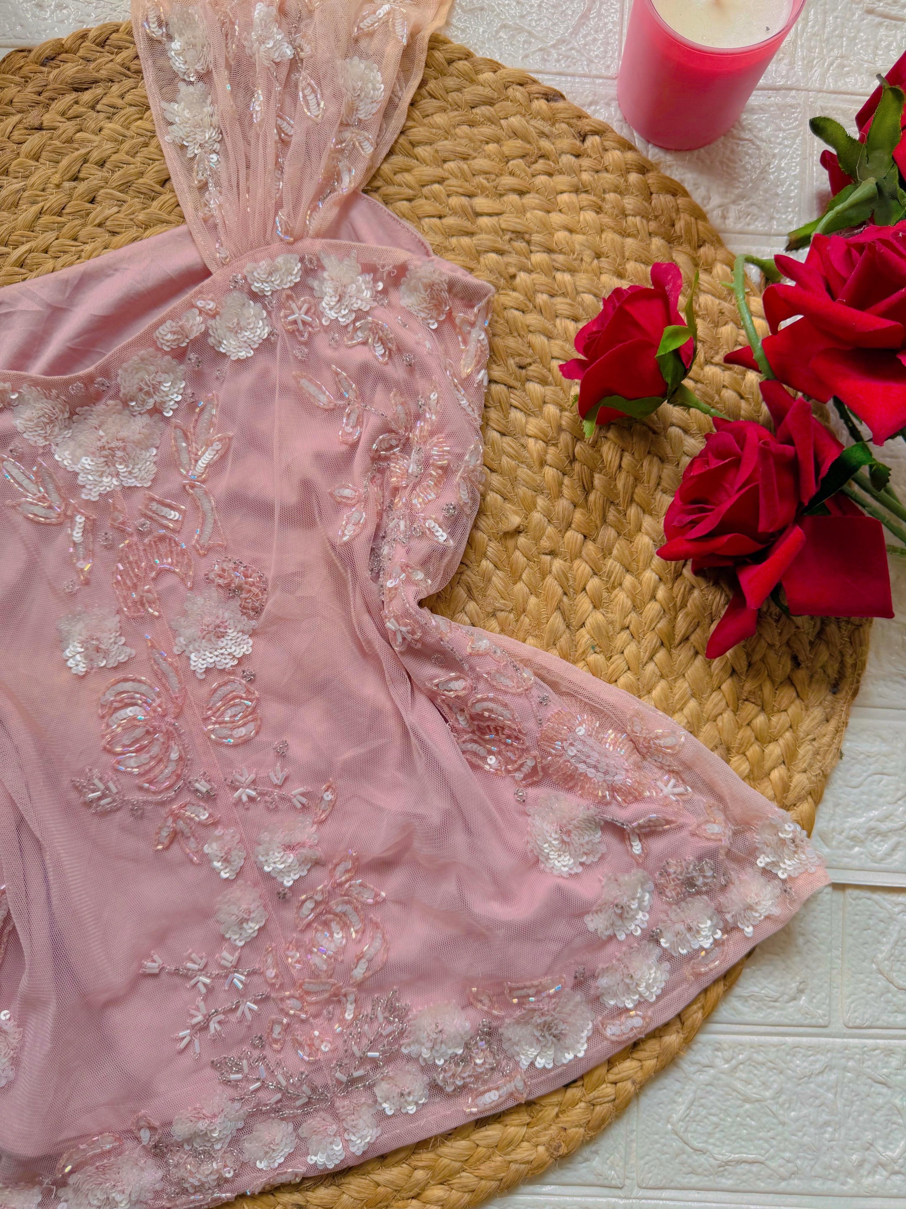 Candy flush pink floral top